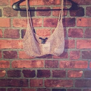 Gold chained crop top